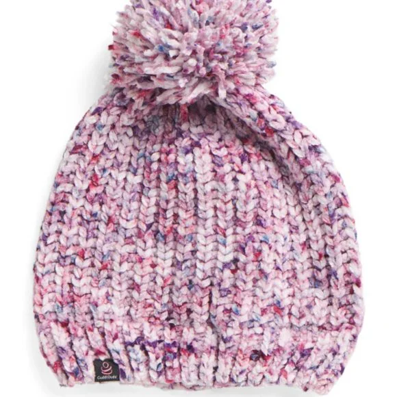 Cuddl Duds Purple Winter Accessories Set Beanie Hat Gloves Infinity Scarf NWT Knit Scarf Cuddl Duds Infinity Scarf Cuddl Duds Purple  main image 3
